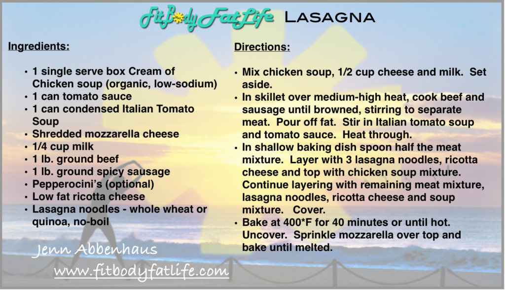 Enjoy a delicious and easy lasagna recipe!  