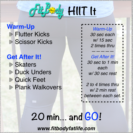 Feel HOT when you HIIT It with this new 20 minute workout